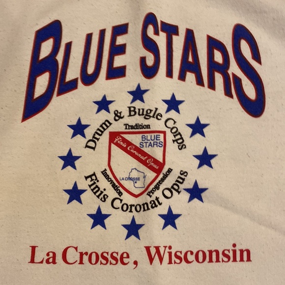 Vintage Jerzees Men’s XL White Cotton Graohic Fitted Crewneck - Picture 2 of 4